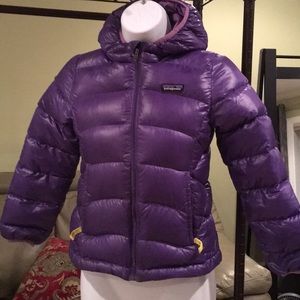 Kids purple Patagonia jacket.